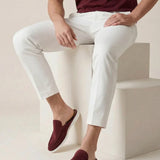 Bordeaux Wildleder Yacht Mule
