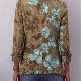 Lina | Vintage-Boho-Jacke mit Farbverlauf und Blumenmuster