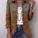 Paula | Rüschenjacke mit Paisleymuster