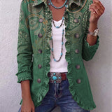 Hannah | Bohemian-Jacke mit Paisleymuster und Rüschen