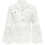 Maja | Jacke mit Spitzeneinsätzen