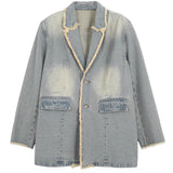 Wilma | Oversize-Blazer im Vintage-Stil mit offenen Kanten