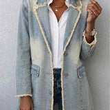 Wilma | Oversize-Blazer im Vintage-Stil mit offenen Kanten