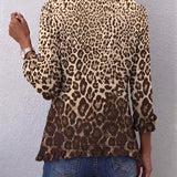 Clara | Rüschenjacke mit Leopardenmuster