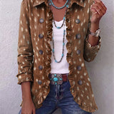 Amelie | Bohemian-Rüschenjacke mit Tiermuster