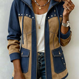 Frieda | Patchwork-Jacke mit Kapuze