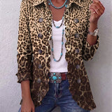 Clara | Rüschenjacke mit Leopardenmuster