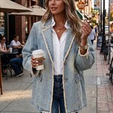Wilma | Oversize-Blazer im Vintage-Stil mit offenen Kanten