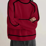 Sandrine | Eleganter Pullover mit hohem Kragen