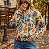 Elise - Botanischer Garten Floral Zip Cardigan