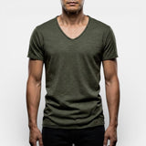 Thees™ | Elastisches Doppelpack-T-Shirt mit V-Ausschnitt